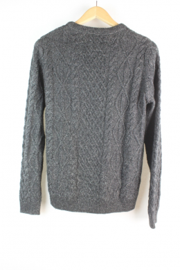 jersey nudos gris pull and bear m