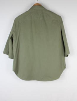 camisa oversize verde zara