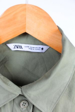 camisa oversize verde zara