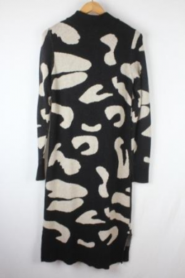 vestido punto bicolor vila