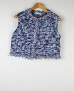 chaleco tweed zara