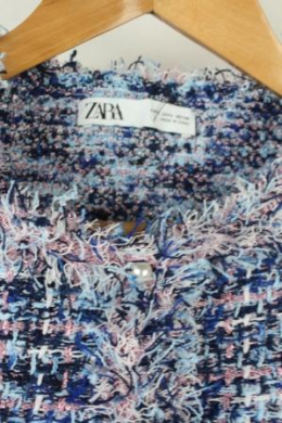 chaleco tweed zara