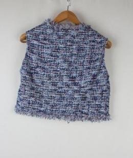chaleco tweed zara