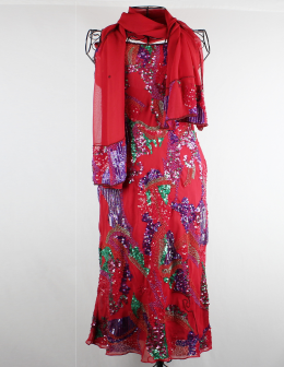 vestido joya paillettes noly fuentes