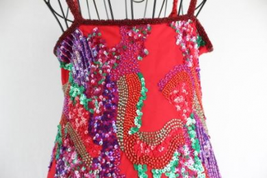 vestido joya paillettes noly fuentes