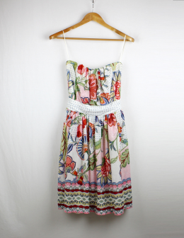 vestido palabra de honor mango xs