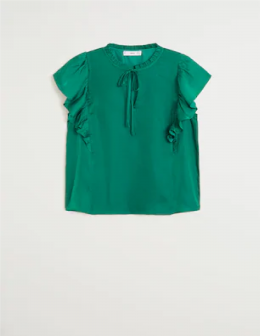 blusa volantes mango s