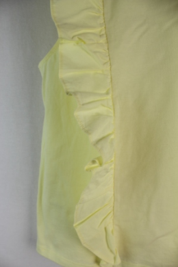 camiseta volantes amarillo mango s