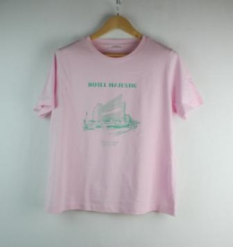 camiseta rosa serigrafiada xl