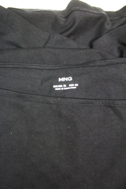 camiseta manga larga negra mango XL