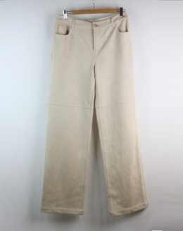 pantalon antelina costuras beige 44