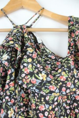 blusa halter estampada mango