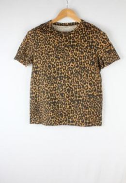 Camiseta algodón animal print mango