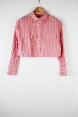  camisa crop rayas mango