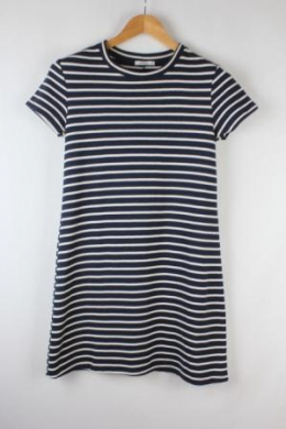 vestido punto rayas shana