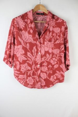 camisa estampado tropical mango