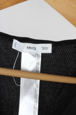 top punto de seda negro mango