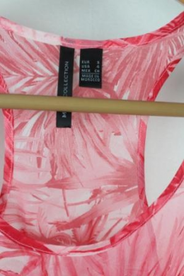 blusa gasa semitransparente estampada mango
