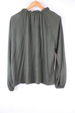 blusa punto verde mango