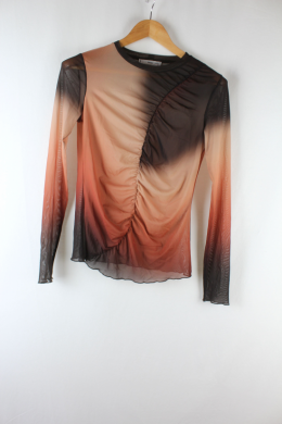 top degrade marron mango