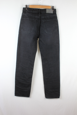pantalon vaquero negro straight fit mango