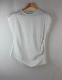 blusa drapeada mango
