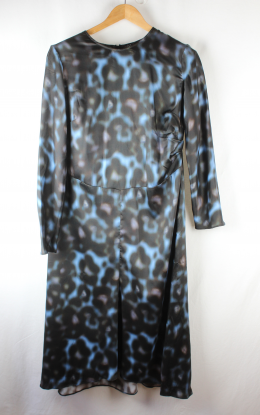 vestido estampado zarama