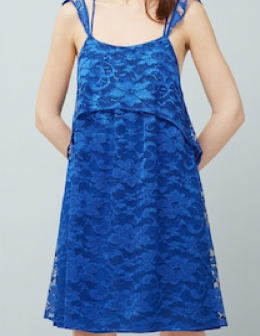 vestido encaje mango
