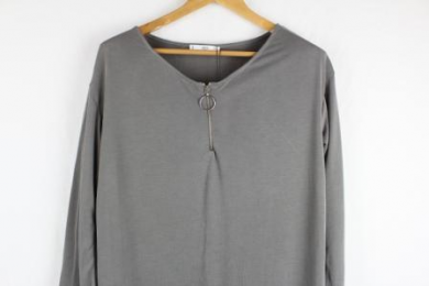 vestido fluido modal mango