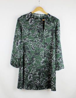 vestido estampado mango