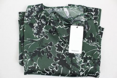 vestido estampado mango