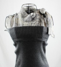 vestido lana-seda diktons