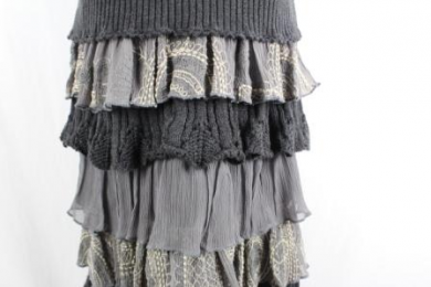 vestido lana-seda diktons