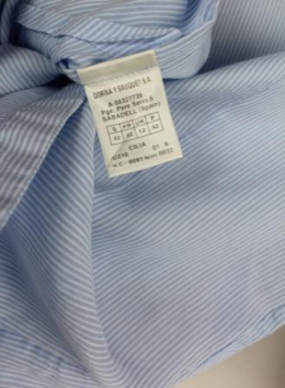 camisa rayas con seda lasserre