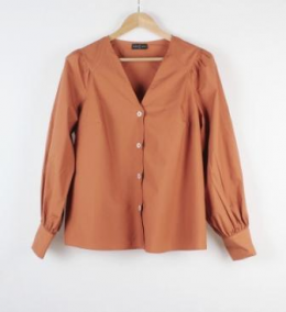 blusa mangas abullonada roberto verino