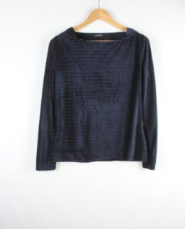 blusa terciopelo azul lassarre