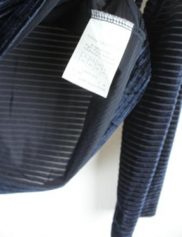 blusa terciopelo azul lassarre