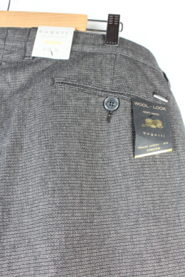 pantalon hombre textura marron bugatti