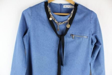 blusa denim joya la morena