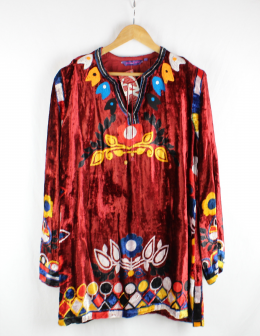vestido terciopelo peace and love