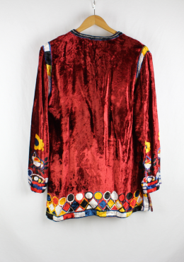 vestido terciopelo peace and love
