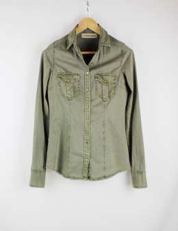 camisa denim stradivarius