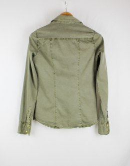 camisa denim stradivarius