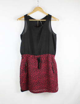 vestido animal print stradivarius