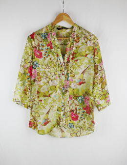 camisa estampada zara