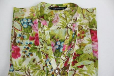 camisa estampada zara