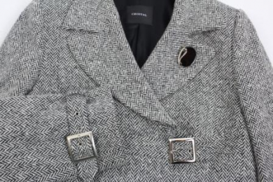 chaqueta tweed lana cristal