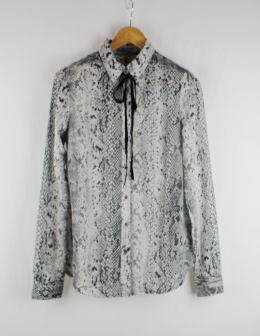 camisa gasa animal print stradivarius