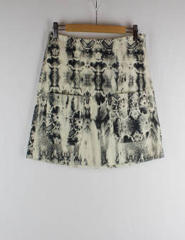 falda animal print zara