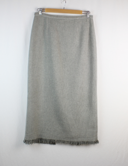 falda larga lana merletti 38
